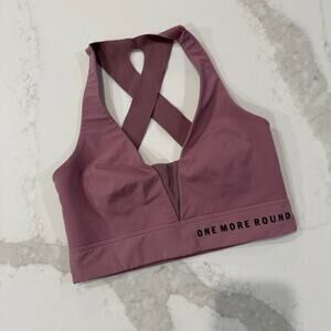 Mauve Crossback Sports Bra